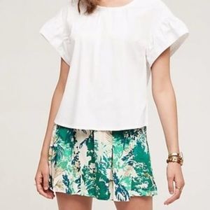 Anthropologie • Tropical Palm Skort